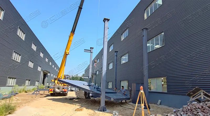 唐山金路厂区打造小型制砂楼，供客户带料试机